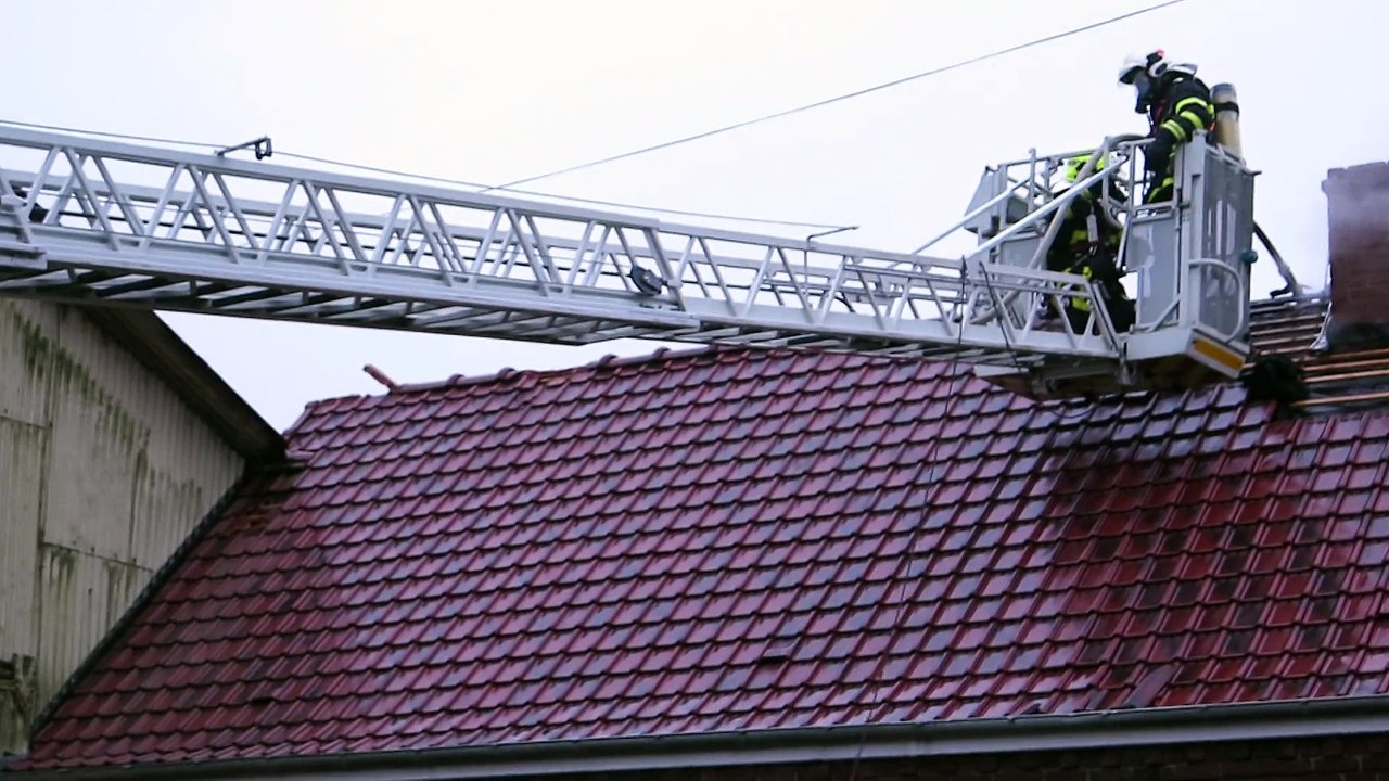 Incendie dans la rue Principale d'Hestrus