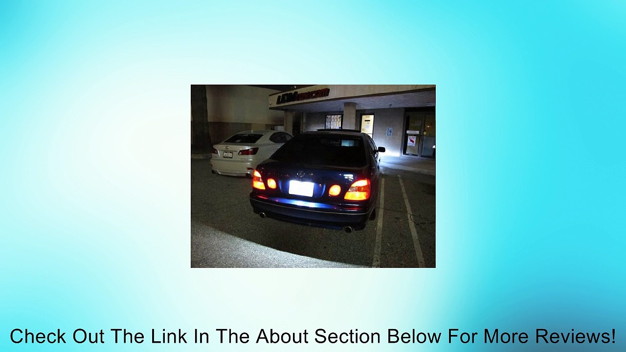 iJDMTOY Super Bright 18-SMD OEM Replacement LED License Plate Light Lamps For Lexus IS300 GS300 GS400 GS430 ES300 ES330 RX330 RX350 Toyota Prius, etc Review