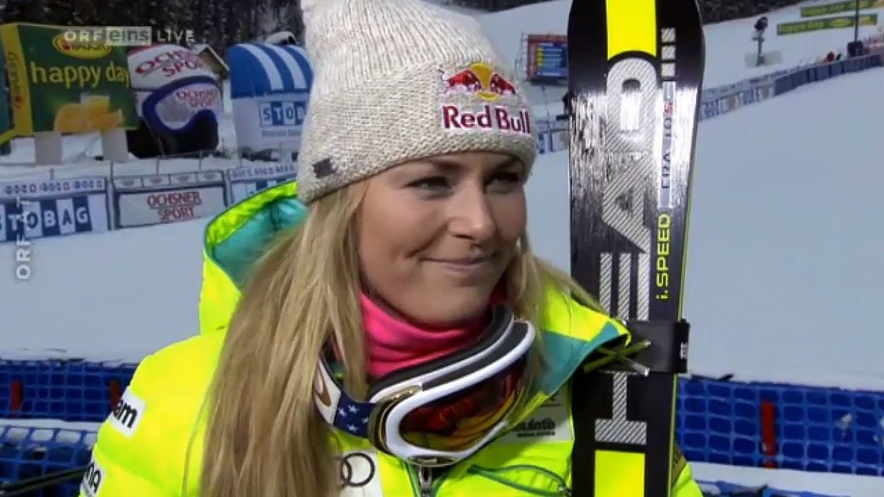 Lindsey Vonn Interview Lake Louise 60th WIN