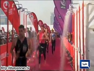 Dunya News - Michael Raelert, Dane Halle Frederiksen win Bahrain Tri-Athelon Event