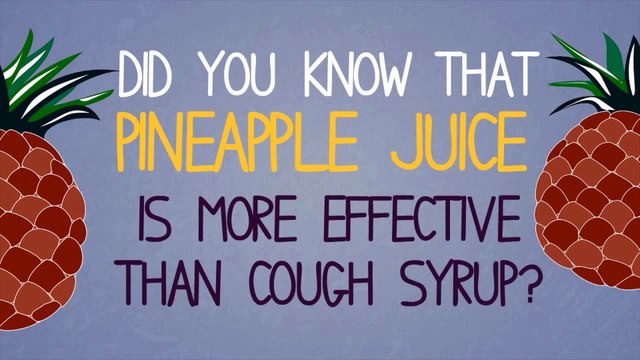 Le jus d’ananas serait 500% plus efficace que le sirop contre la toux