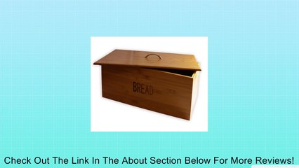 Francois et Mimi Pure Bamboo Large-Sized Bread Bin Box Review