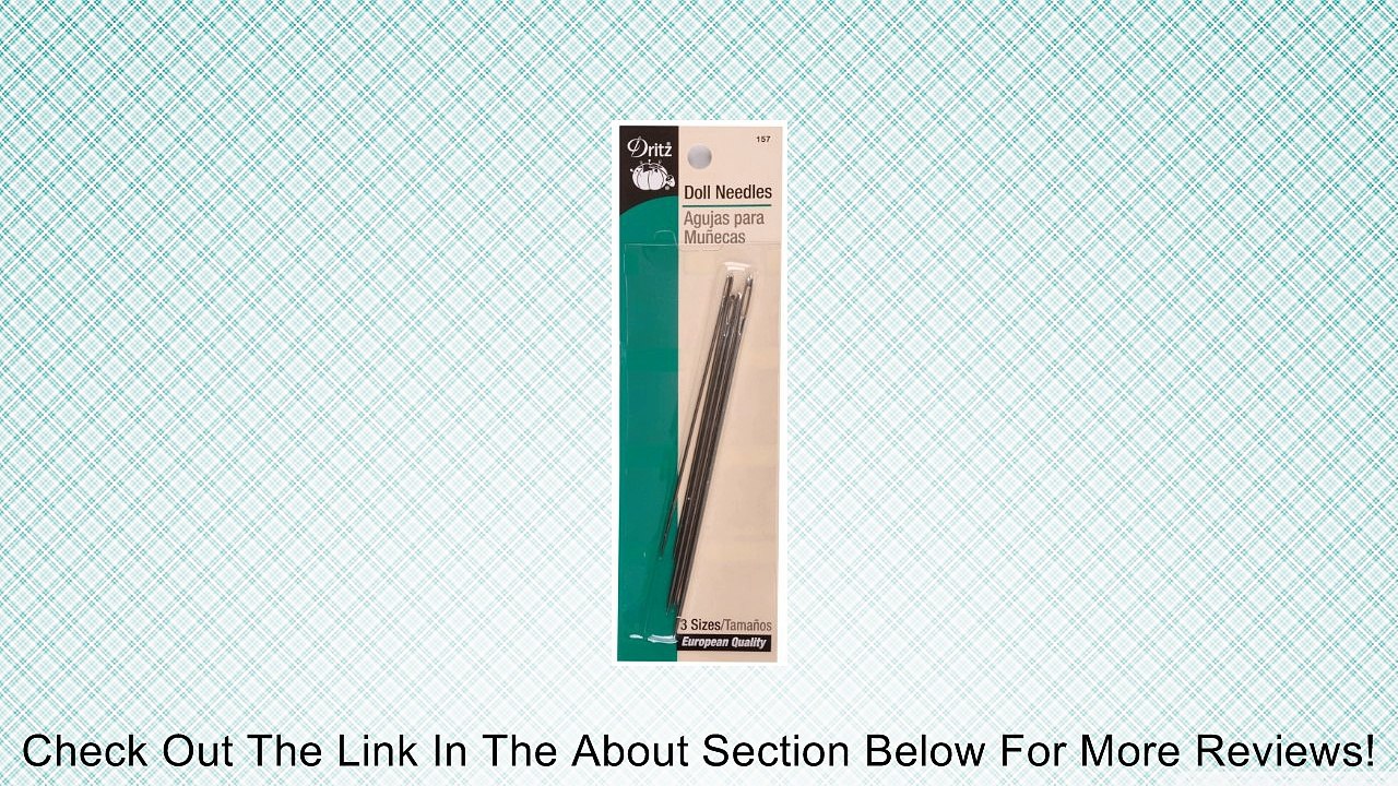 Dritz 5-Piece Doll Needles, Assorted Sizes Review