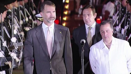 King Felipe VI arrives for Ibero-American summit in Mexico