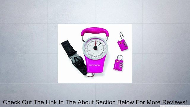 Samsonite Luggage Scale and Lock Kit Review