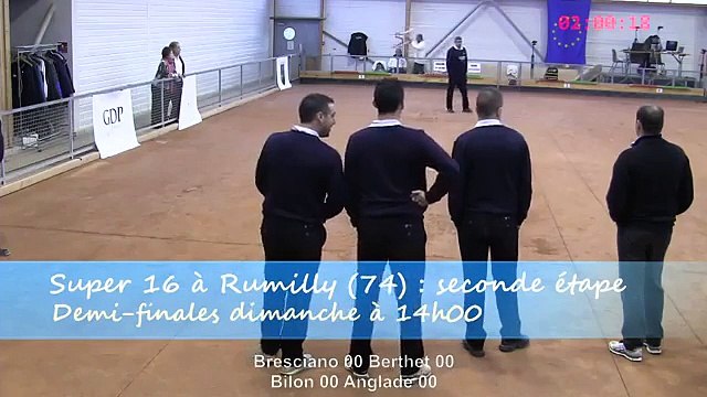 Demi-finales, Super 16, Sport Boules, Rumilly 2014