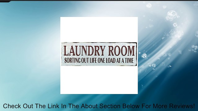 Adeco Decorative Wood Laundry Room Wall Hanging Sign Plaque, White and Burgundy Review