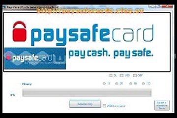 PaySafeCard Code Generateur june 2014 NEUE Version [Working] 100% tested