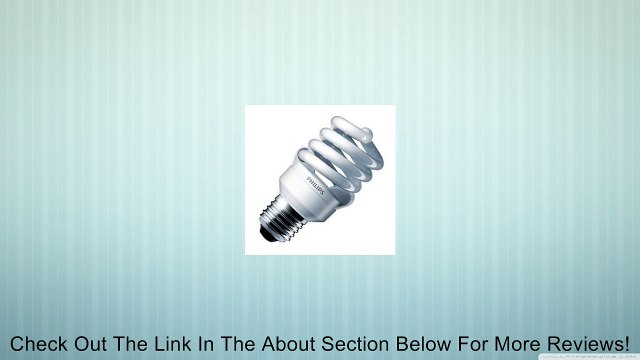 Philips 414029 - EL/mdT2 13W 3.5K Twist Medium Screw Base Compact Fluorescent Light Bulb Review