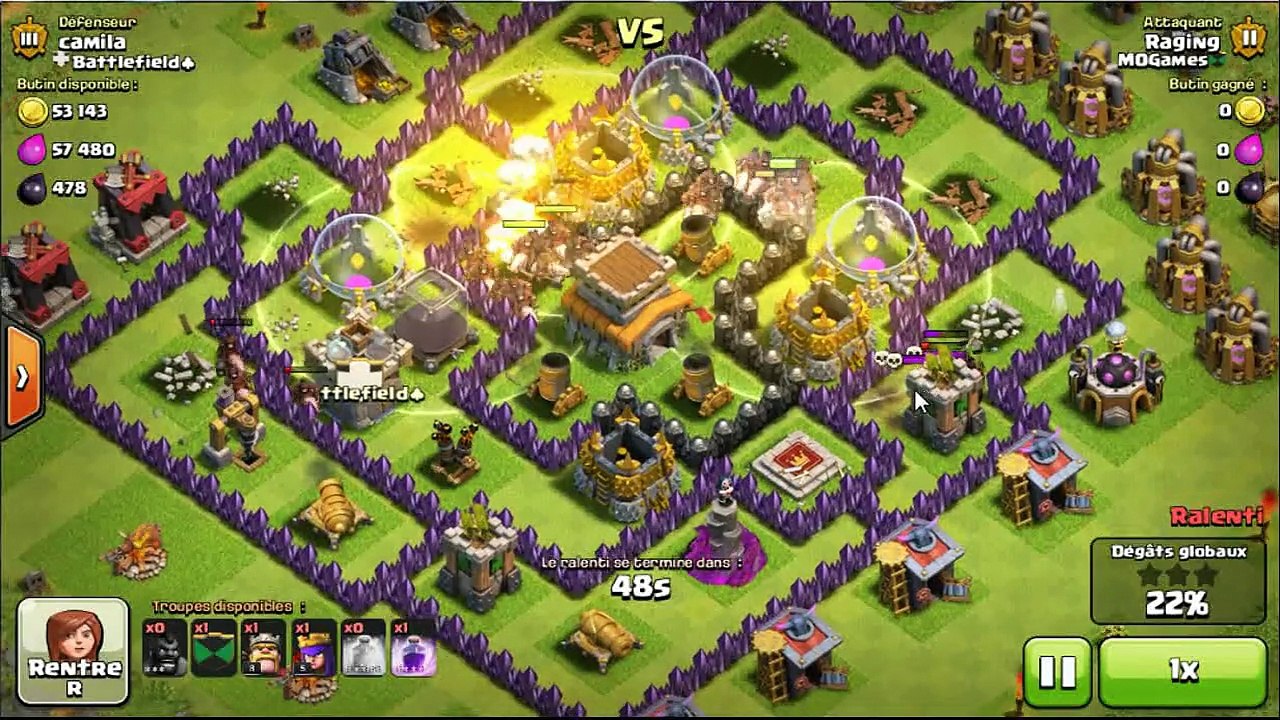 Clash of Clans FR INCROYABLE superbe compos full cochon pour master