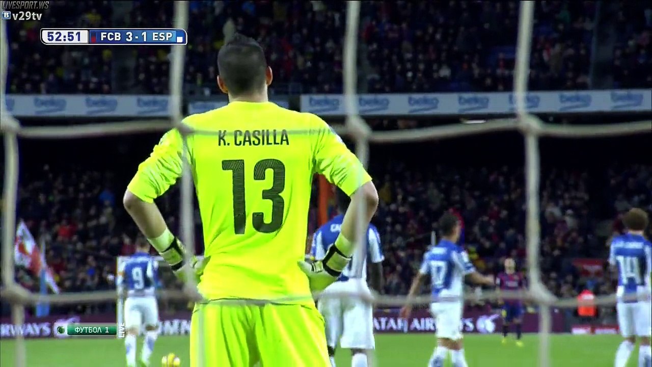 G.Pique goal (FC Barcelona 3-1 Esapnyol) HD