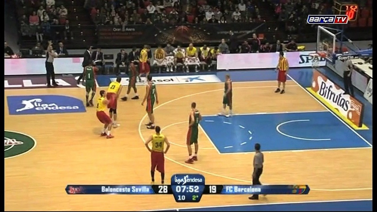 Baloncesto: Baloncesto Sevilla-FC Barcelona (85-74, Highlights)