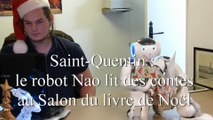 Saint-Quentin : le robot Nao lit des contes au Salon du livre de Noël