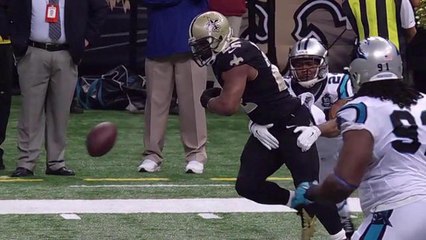 Panthers recover Ingram's fumble