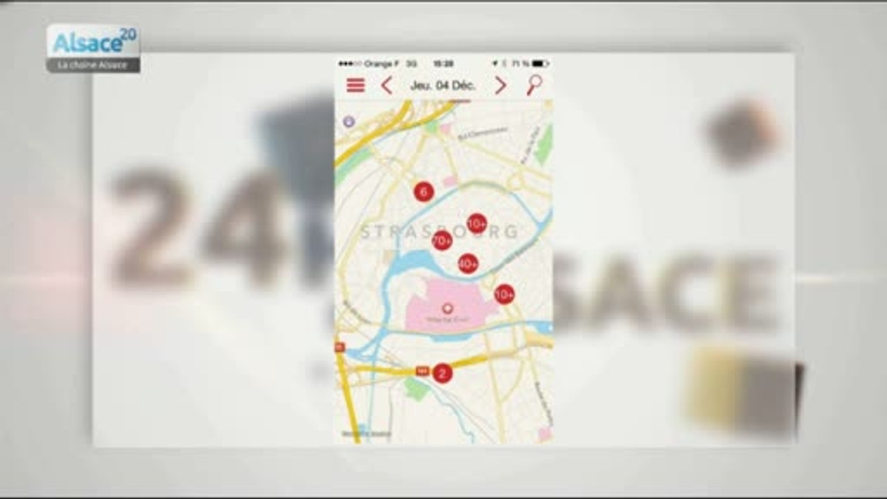 L'image du jour : l'appli du marché de Noël de Strasbourg