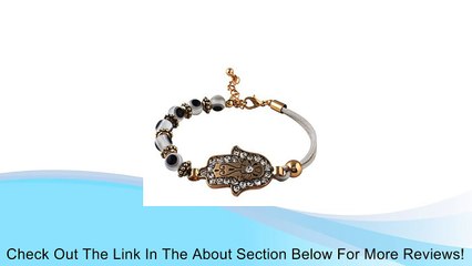 Evil Eye Hamsa Stretchy Bracelet with CZ Stones - Lead Free Review