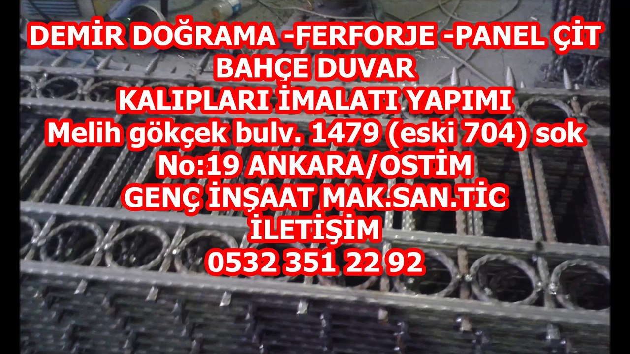 0532 351 22 92 ankara-ferforje-imalatı-ostim