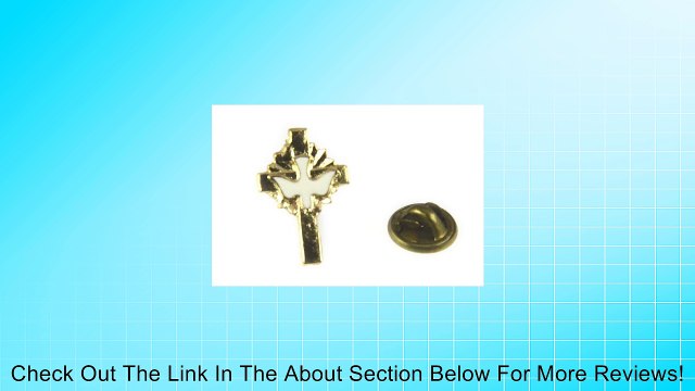 6030095 Christian Cross Lapel Pin Holy Spirit Dove Pin Tie Tack Religious Church Review