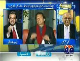 Najam Sethi and Muneeb Farooq making fun of Imran Khan way of politics