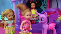 Frozen Kids ROLLER COASTER My Little Pony Dream Barbie Dolls Amusement Park Elsa Anna DisneyCarToys