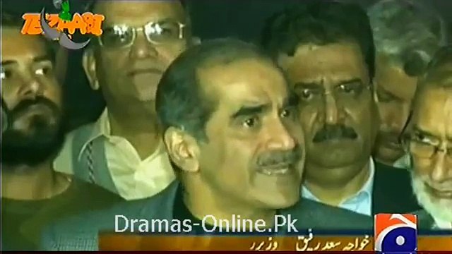 Khawaja Saad Rafique Tezabi Totay on Geo Tez 2014