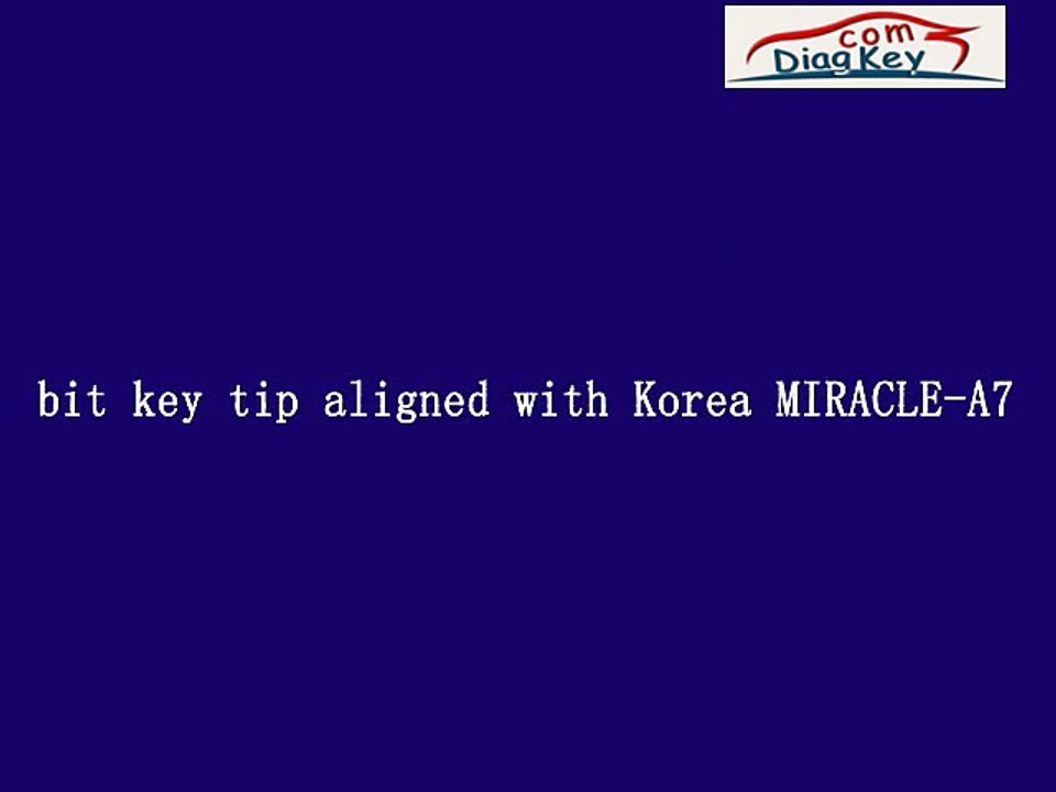 bit key tip aligned with Korea MIRACLE-A7
