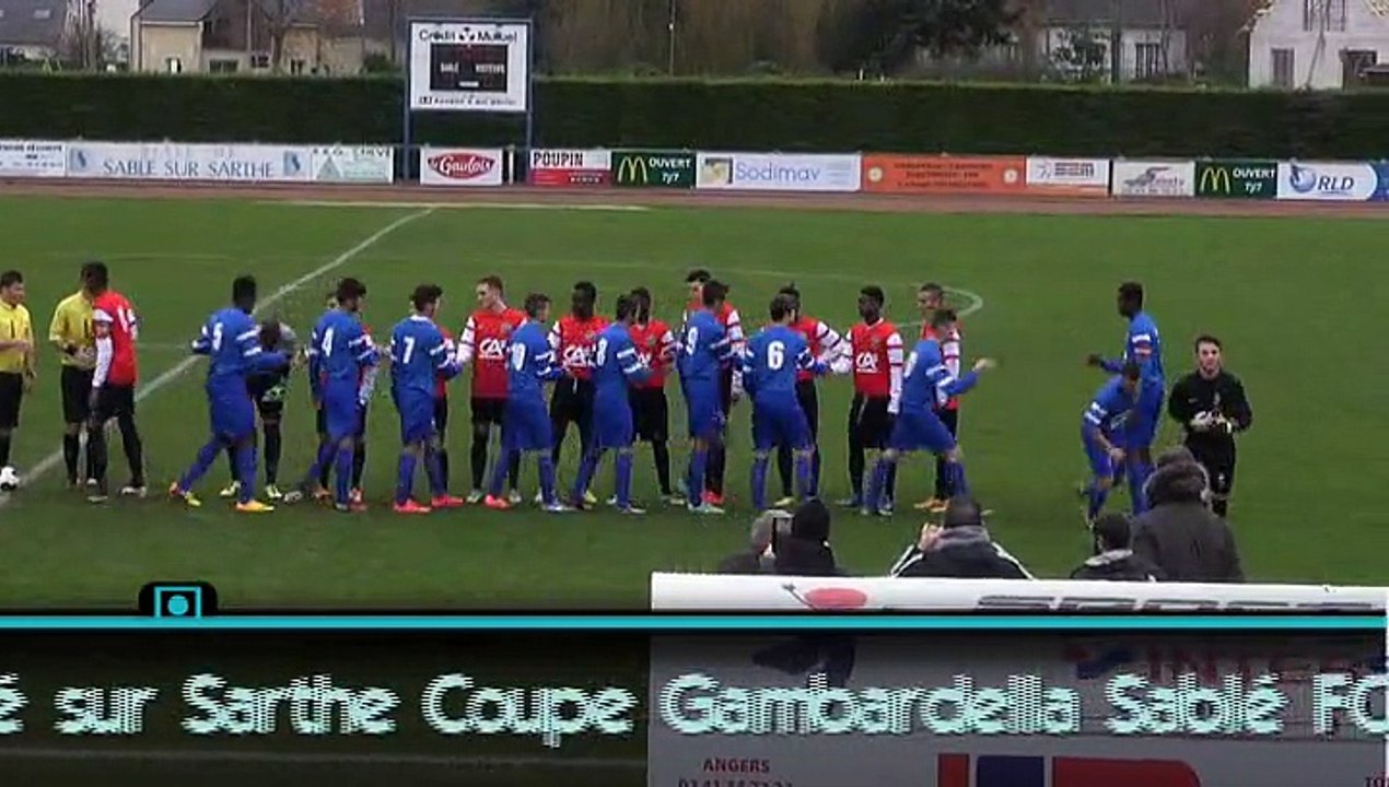 Coupe Gambardella Sablé FC - Evreux les buts, la joie du vainqueur