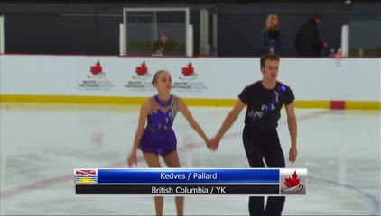 Sarah Kedves / Lucas Pallard - Novice Pair Free Program (REPLAY)