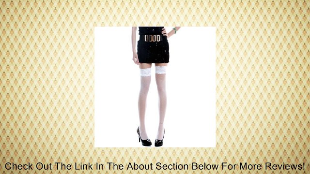 HDE Lace Top Fishnet Thigh High Stockings Review