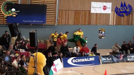 Maskottchen Sammy beim Rollstuhlrugby - 28.03.2010