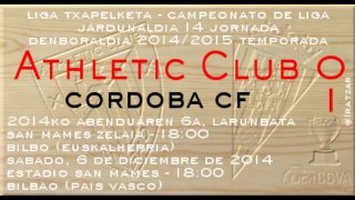 Jor.14: Athletic 0 - Córdoba CF 1 (6/12/14)