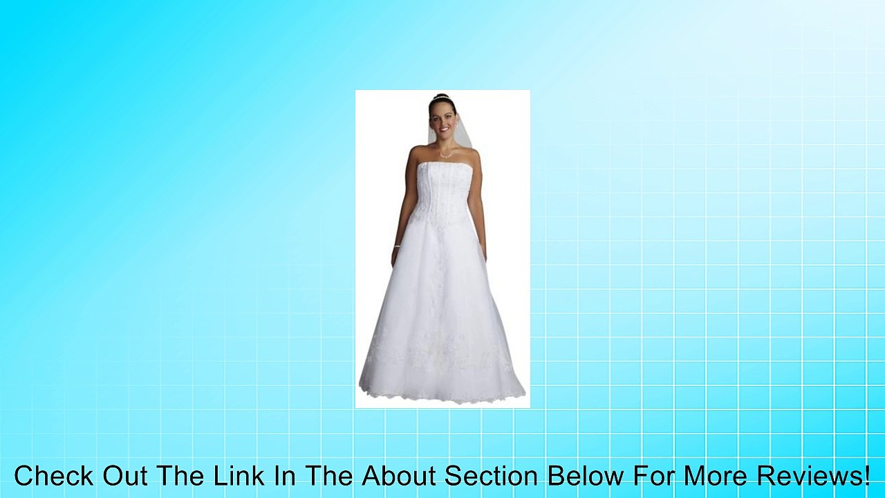 Strapless Organza Corset Wedding Dress with Beaded Lace Review