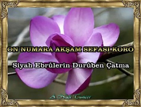 ON NUMARA AKŞAM SEFASI KORO *Siyah Ebrûlerin Durûben Çatma*