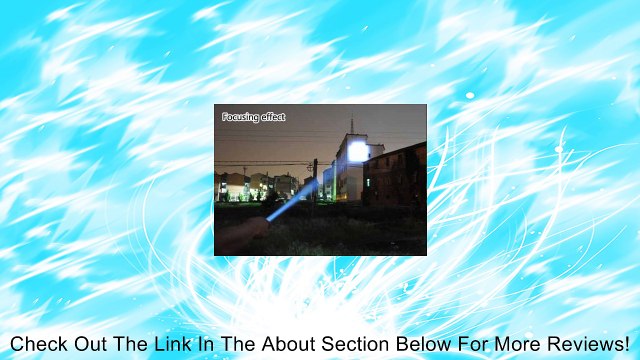 Waterproof 1600 Lumen Zoomable Cree Xm-l T6 LED Flashlight Torch (Super Bright with Blinding Effect & Waterproof & Adjustable Length & Perfect for Defend/police Inspections/fishing/hiking) Review