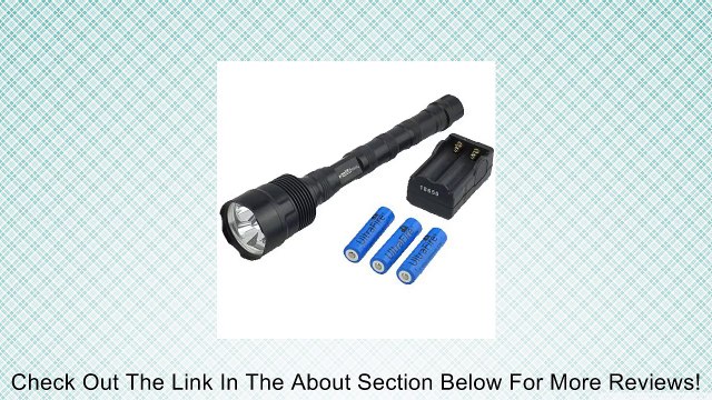 3800 Lumens 3x Cree XML T6 LED Flashlight Torch+charger + One Year Warranty Review