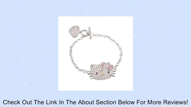 Hello Kitty Silver Tone Crystal Charm Bracelet Review