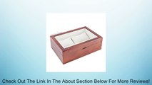 Vintage Wood Watch Case Holds 10  Watches with Glass Top Lid and High Clearance for Large Watches Review