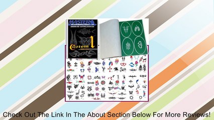 Master Airbrush� Brand Tattoo System. With Master G22 Airbrush, Air Compressor, Deluxe Book of 100 Tattoo Stencils, 6' Air Hose, Black, Blue, Red & Yellow Temporary Tattoo Ink in 1-oz Bottles. The Kit Now Includes a (FREE) How to Airbrush Training Book to
