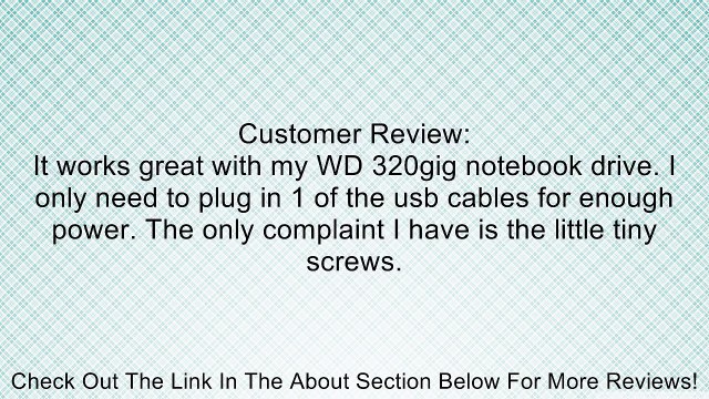 USB 2.0 External 2.5-inch IDE/PATA Aluminum HDD Enclosure Case for Laptop - 500GB Max Capacity (Silver) Review