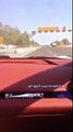 Sebastian Vettel driving Ferrari F12 at 350 km/h on public highway