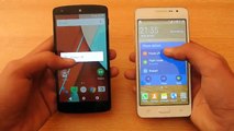 Samsung Galaxy Grand Prime vs Nexus 5 Android 50 Lollipop Which is Faster