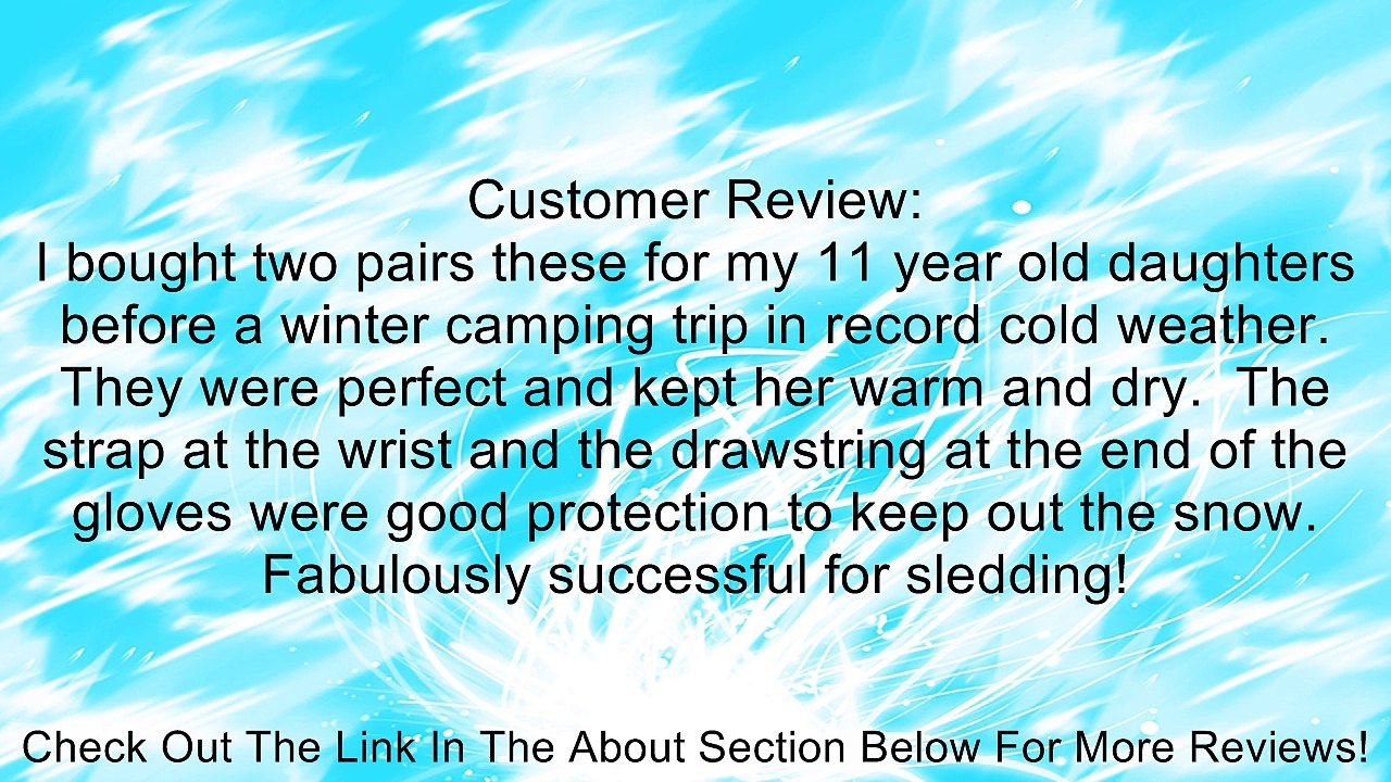 Warmen Lady's Waterproof Ski Snowboard PRO Winter Outdoor Gloves Review