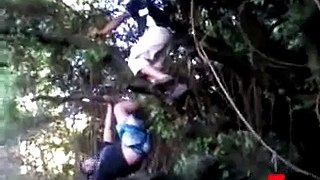 [+18 ~ Sexy Funny Girl]Kids playing in tree fail - Fails World
