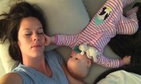 Bir türlü uyumayan bebek annesine neler etti neler!