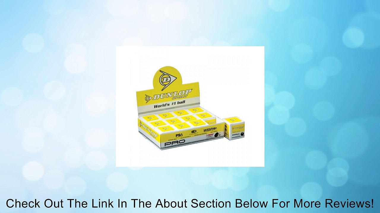 DUNLOP Revelation Pro Squash Balls (Double Spot) - 1 Dozen Review