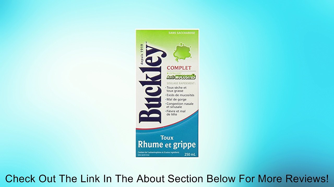 Buckley's Complete 'MUCUS RELIEF' Extra Strength for COUGH, COLD & FLU Syrup LARGE 250 ml Size *NEW* Review