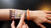 Des français inventent un bracelet très avancé qui projetent l'écran de votre smartphone sur votre bras !
