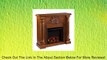 Traditional Electric Fireplace Remote control operated , Antique Oak Finish Review