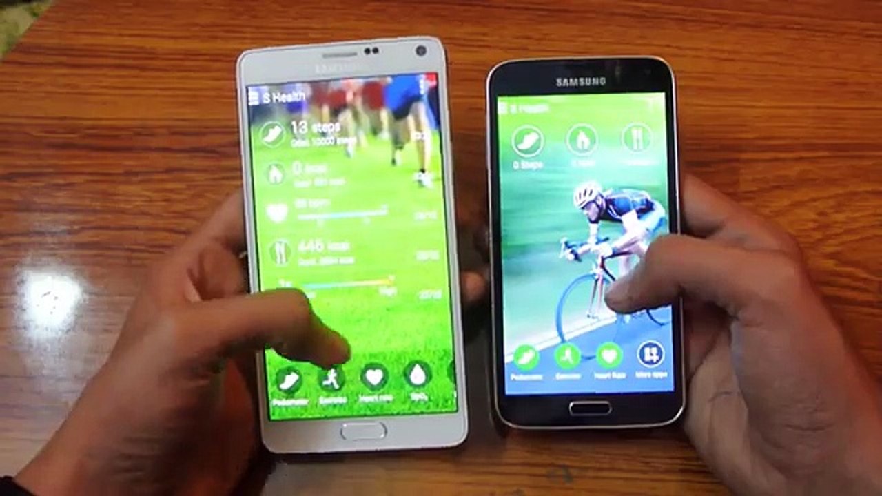 Samsung Galaxy S5 vs Samsung Galaxy Note 4 Heart Rate Sensor Speed Test