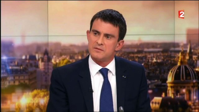 Réaction de Manuel Valls sur le travail du dimanche au JT de France 2